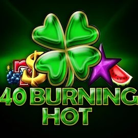 Official Slots logo: 40 Burning Hot by Amusnet Interactive at Vulkan Vegas Casino