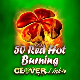 50 Red Hot Burning Clover Links logo by Novomatic at Vulkan Vegas Casino