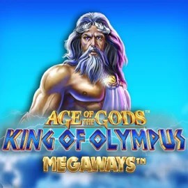 Age Of The Gods: King of Olympus Megaways slot logo by Origins at Vulkan Vegas Casino