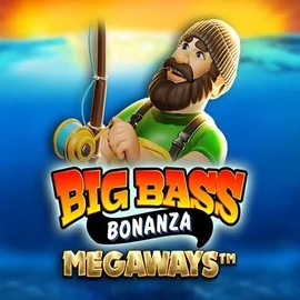 Official Slots logo: Big Bass Bonanza Megaways by Pragmatic Play at Vulkan Vegas Casino