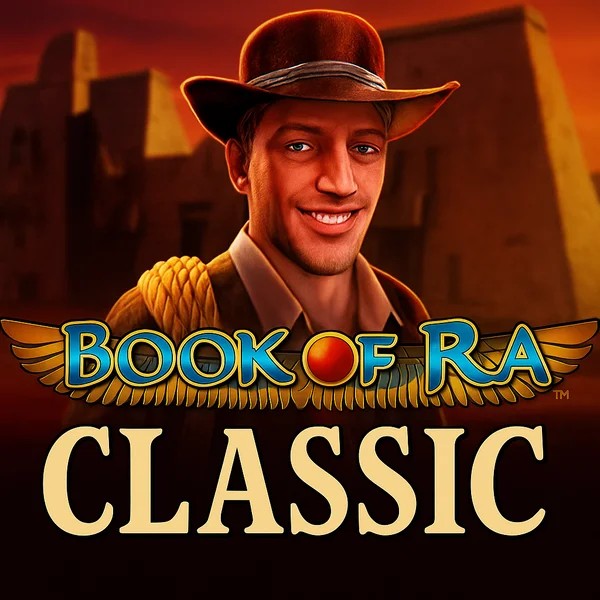 Book of Ra Classic logo by Novomatic Vulkan Vegas Casino