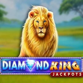 Official Jackpots logo: Diamond King Jackpots by SpinPlay Games at Vulkan Vegas Casino