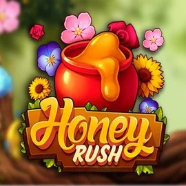 Honey Rush slot logo by Play’n GO at Vulkan Vegas Casino