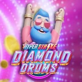 Hyper Strike Diamond Drums logo – Slots by Gameburger Studios at Vulkan Vegas Casino