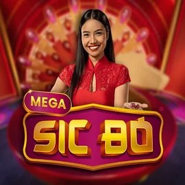 Official Live Casino logo: Mega Sic Bo by Pragmatic Play at Vulkan Vegas Casino