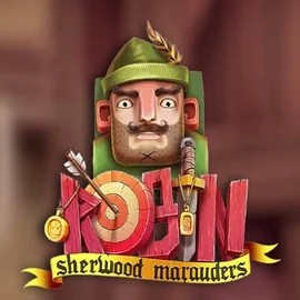 Official Slots logo: Robin Sherwood Marauders by Yggdrasil at Vulkan Vegas Casino