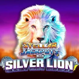 Stellar Jackpots with Silver Lion logo by Lightning Box Game Vulkan Vegas Casino