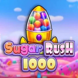 Sugar Rush 1000 slot logo by Pragmatic Play at Vulkan Vegas Casino