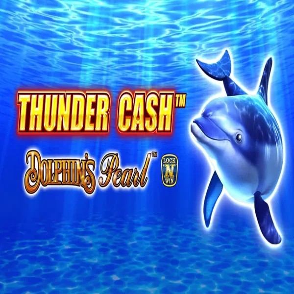 Thunder Cash Dolphins Pearl online game logo by Novomatic on vegaskaszino.org
