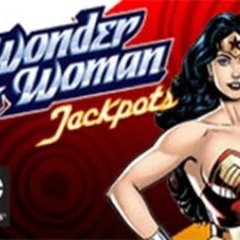 Wonder Woman Jackpots online game logo by Amaya on vegaskaszino.org